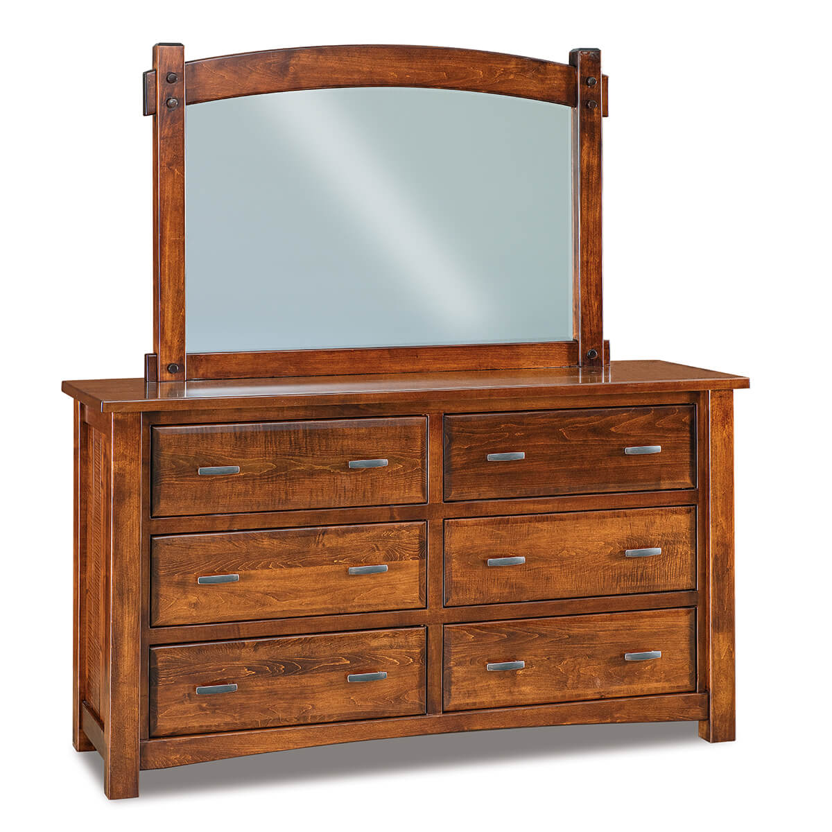 Read more about the article Timbra 6 Drawer Dresser with Beveled Mirror