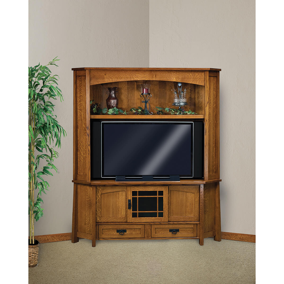 Read more about the article Modesto 2-Piece Corner Media Console with Hutch