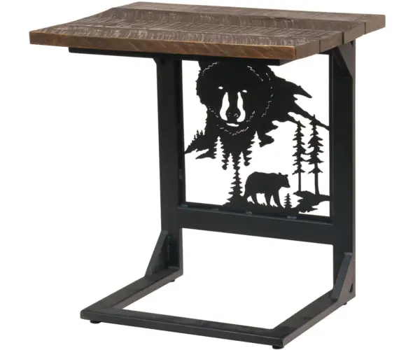 Rustic Sofa Server - Wide; Bear