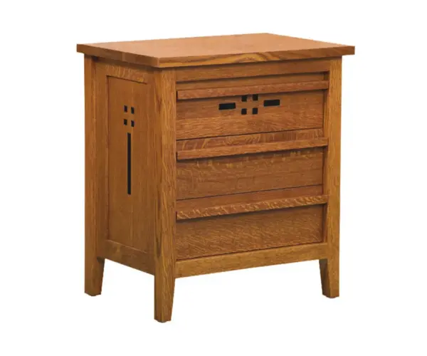 West Village 3 Drawer Nightstand
