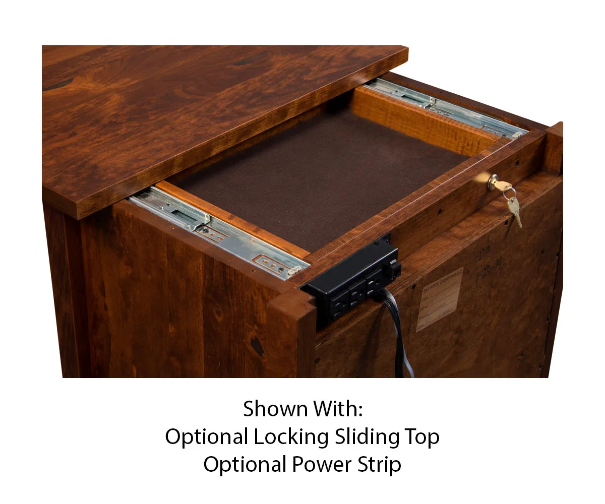 Arts & Crafts 1 Drawer Nightstand With Doors - Image 4